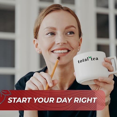 Miniatura 8 de TotalTea Detox Guayusa - Té energético  Impulso de vitalidad natural con cafeína  Mayor enfoque y sin sustituto del café de azúcar 25 bolsas para
