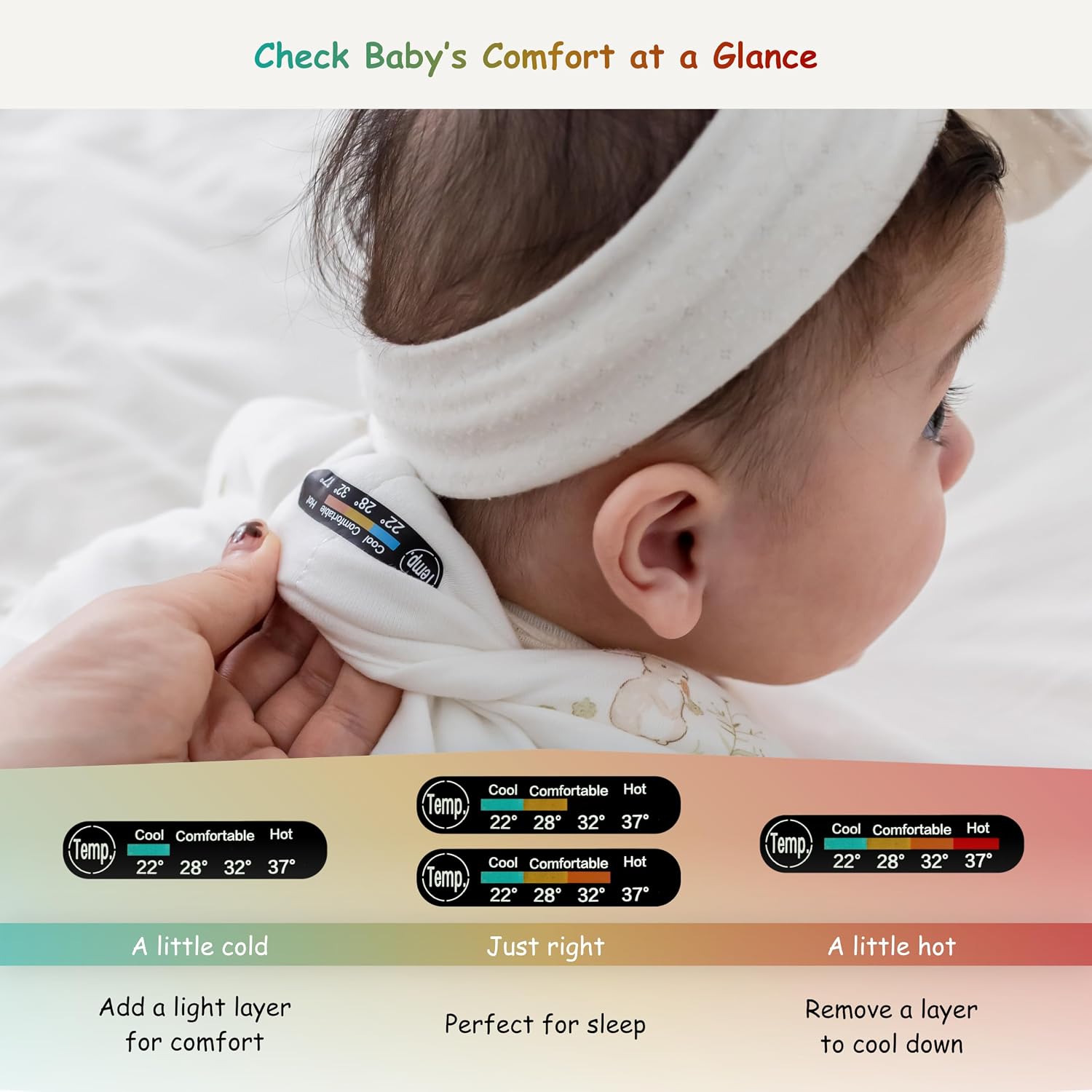 Baby Sleep Sack with Feet 0.5 TOG Summer, Rayon Made from Bamboo, Convertible Footies with Anti-Slip Grips for Toddlers