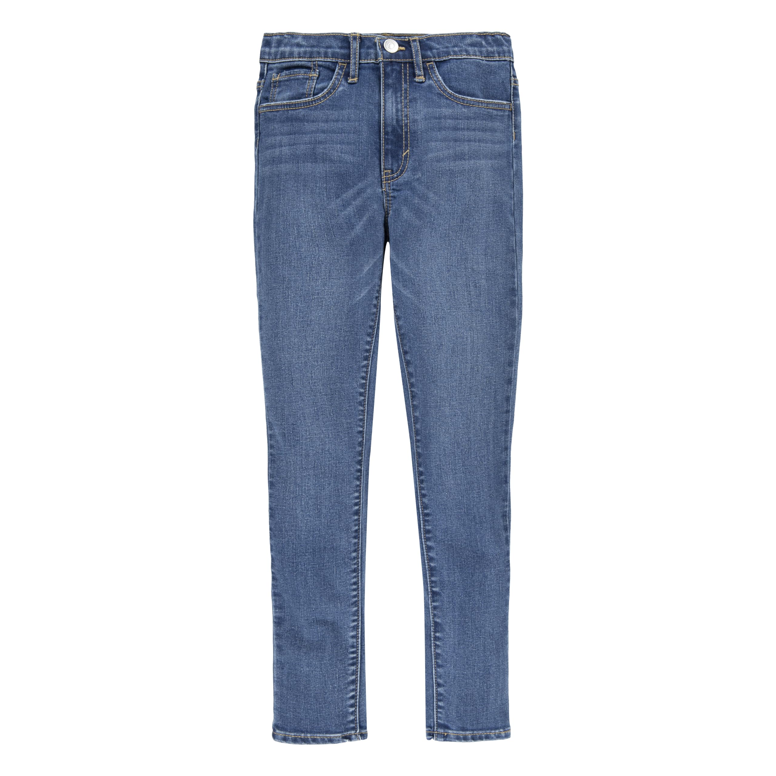 Levi's Kids 720 High Rise Skinny Girls, White, 10 Years