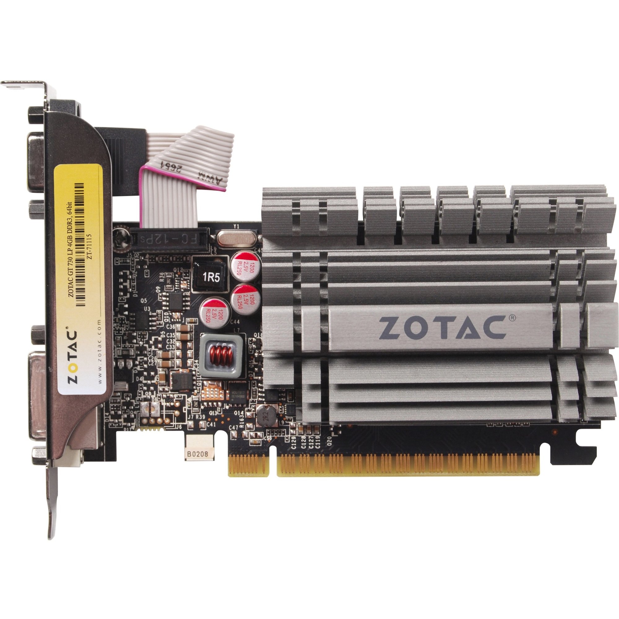 ZOTAC ZT-71115-20L ZOTAC NVIDIA GeForce GT 730 4GB DDR3 VGA/DVI/HDMI Low Profile PC