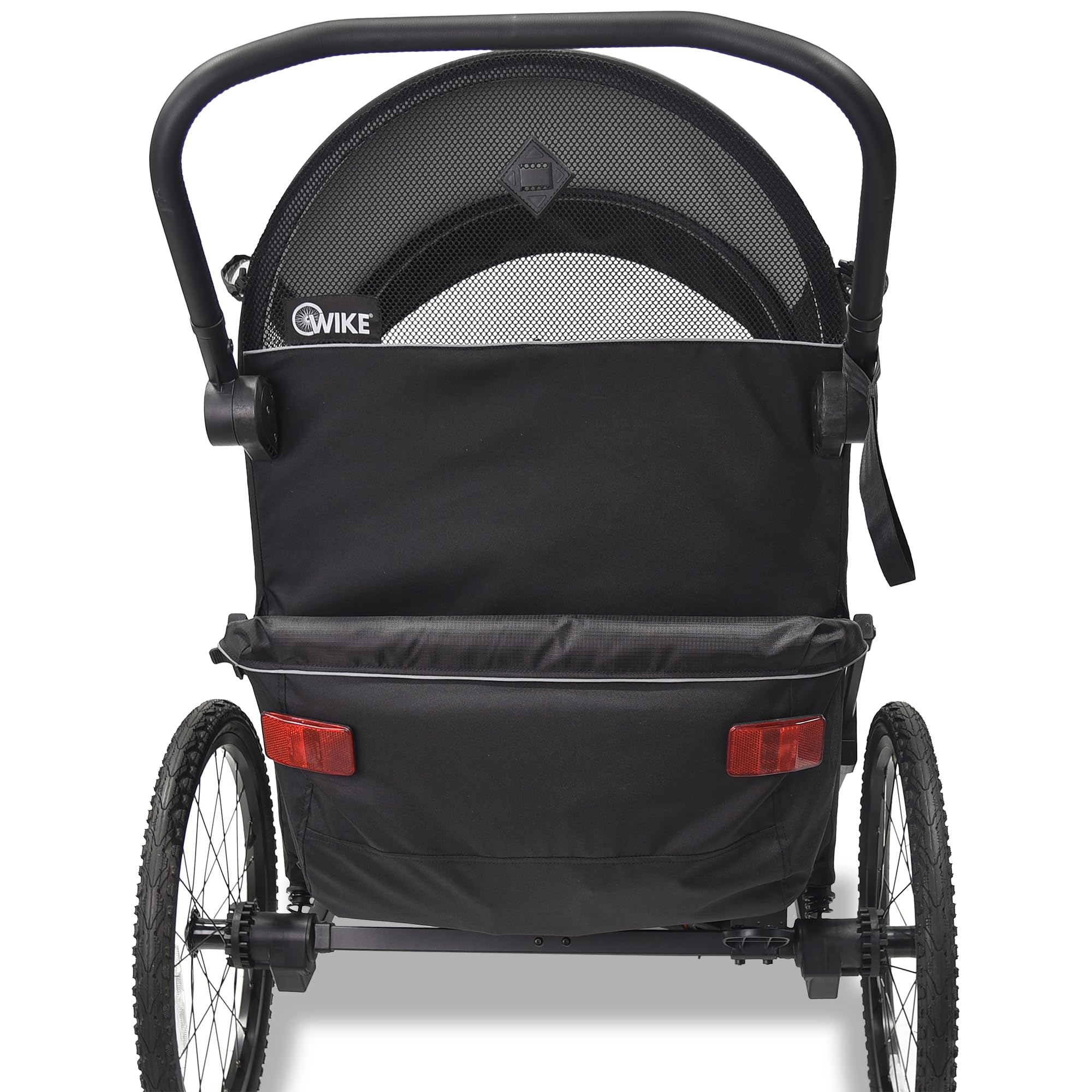 Wike Premium Double Children's Bike Trailer with Suspension Black