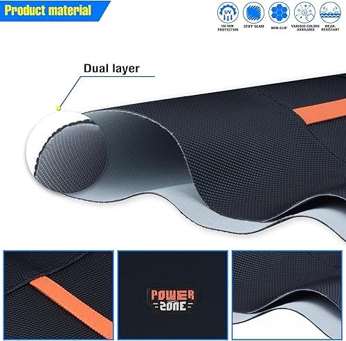 Miniatura 15 de Funda universal para asiento de motocicleta, agarre de goma antideslizante a rayas, costura suave para CRF WR WRF RMZ YZF SXF EXC EXC XC SX CR KLX