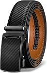 Men's Belts,KEMISANT Ratchet Leather Belt Gift For Gift Mens Dress Pants Oxfords,Size Adjustable
