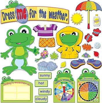 Amazon Com Carson Dellosa Funky Frog Weather Bulletin Board Set Seasons And Daily Weather Charts Bulletin Boards Decorations With Seasonal Accents Homeschool Or Classroom Decor Pc Teaching Materials Office Products Amazon Com Carson Dellosa Funky Frog Weather Bulletin Board Set Seasons And Daily Weather Charts Bulletin Boards Decorations With Seasonal Accents Homeschool Or Classroom Decor Pc Teaching Materials Office Products