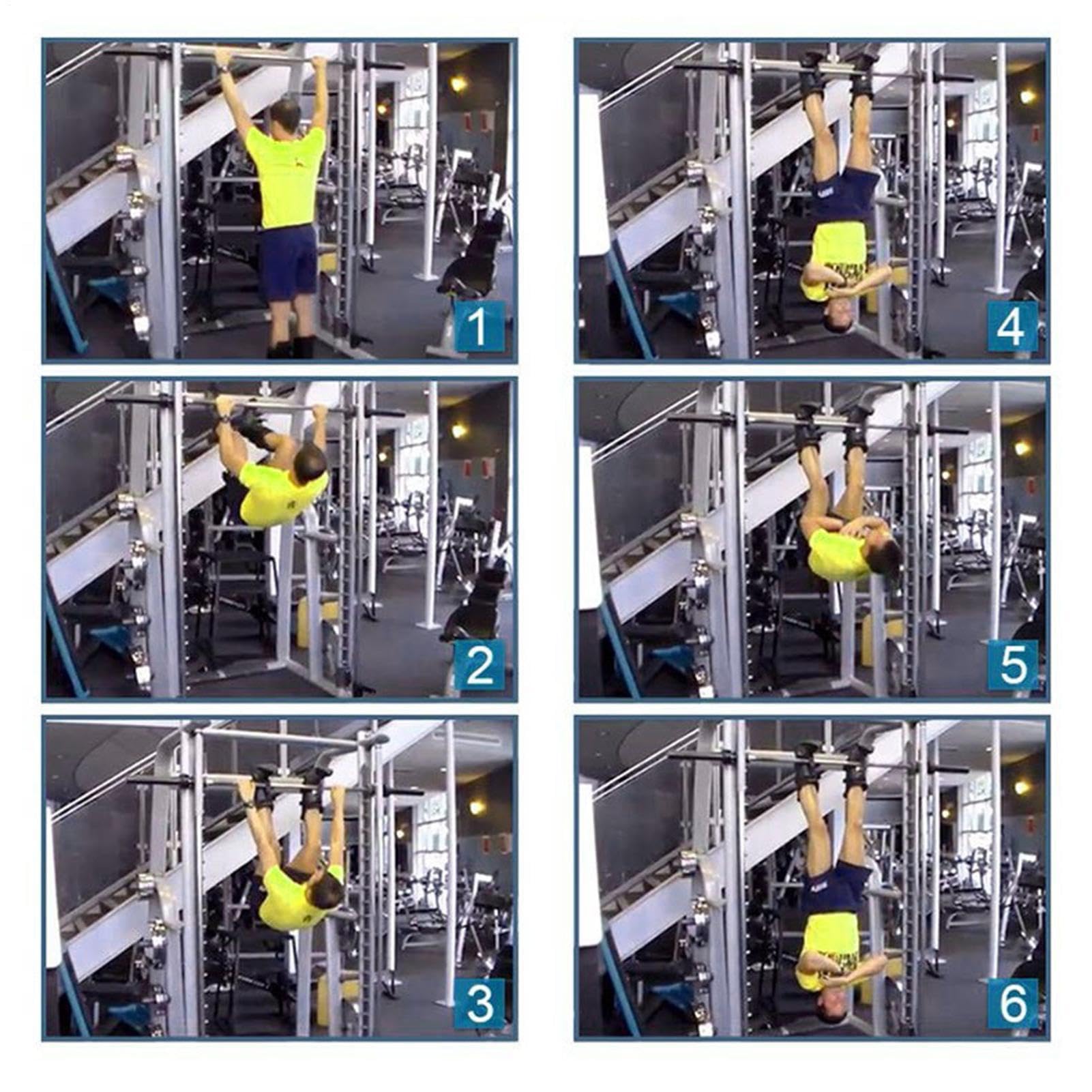 Equipo de Entrenamiento de Fuerza Ajustable para Fitness y Core en Gimnasio | Botas de Inversión para Abdominales Para Mujeres, Hombres, Adolescentes, Adultos, Interiores, Viajes, Gimnasio y