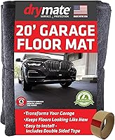 Vista 12 de Drymate Alfombra de mantenimiento premium para derrames de aceite para piso de garaje (60" x 72"), absorbente, impermeable, contiene líquidos