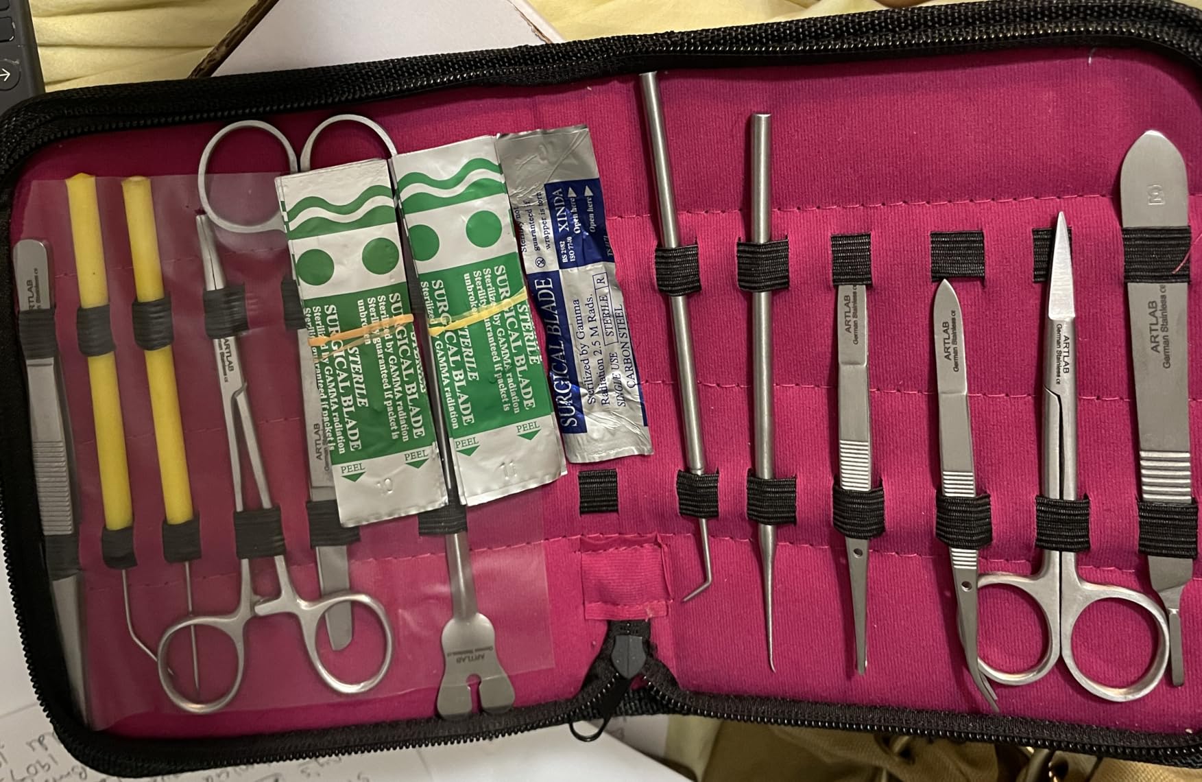 Stainless Steel Scalpel Set for Biology Lab Anatomy Dissection 10 Piece