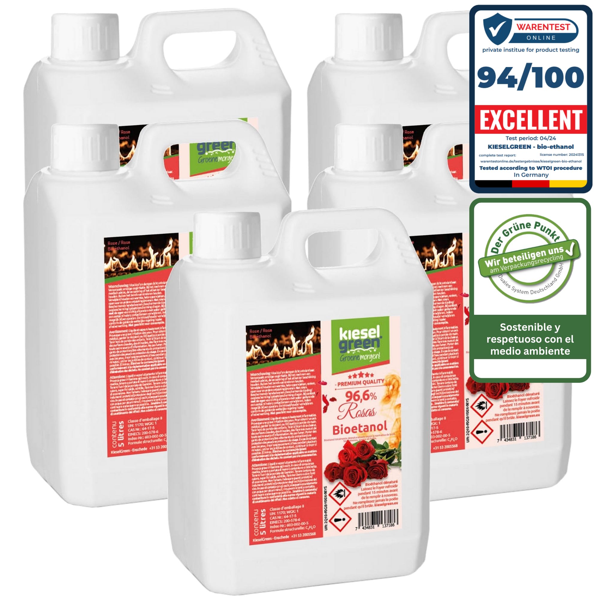 Bioetanol 25 Litros con Fragancia para Chimenea de Etanol, Muchas Variedades – Bioalcohol como Fragancia de Ambiente – Estufas de Bioetanol, Biochimenea Etanol, Ethanol (R25)