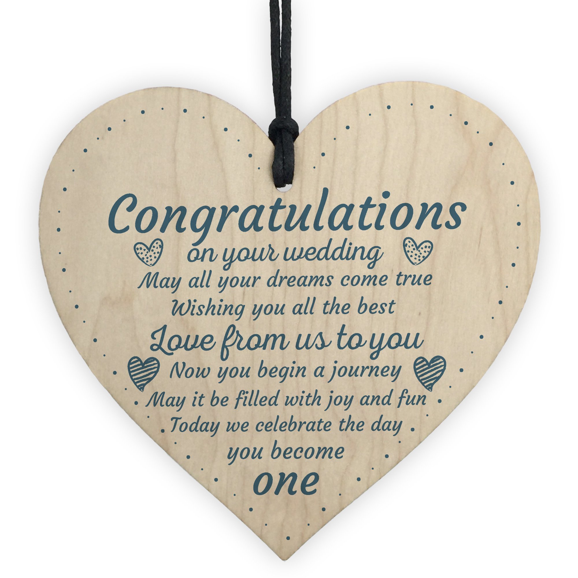 Red Ocean Wedding Gift Mr and Mrs Bridal Bridesmaid Gift For Bride And Groom Wood Heart Keepsake Plaque