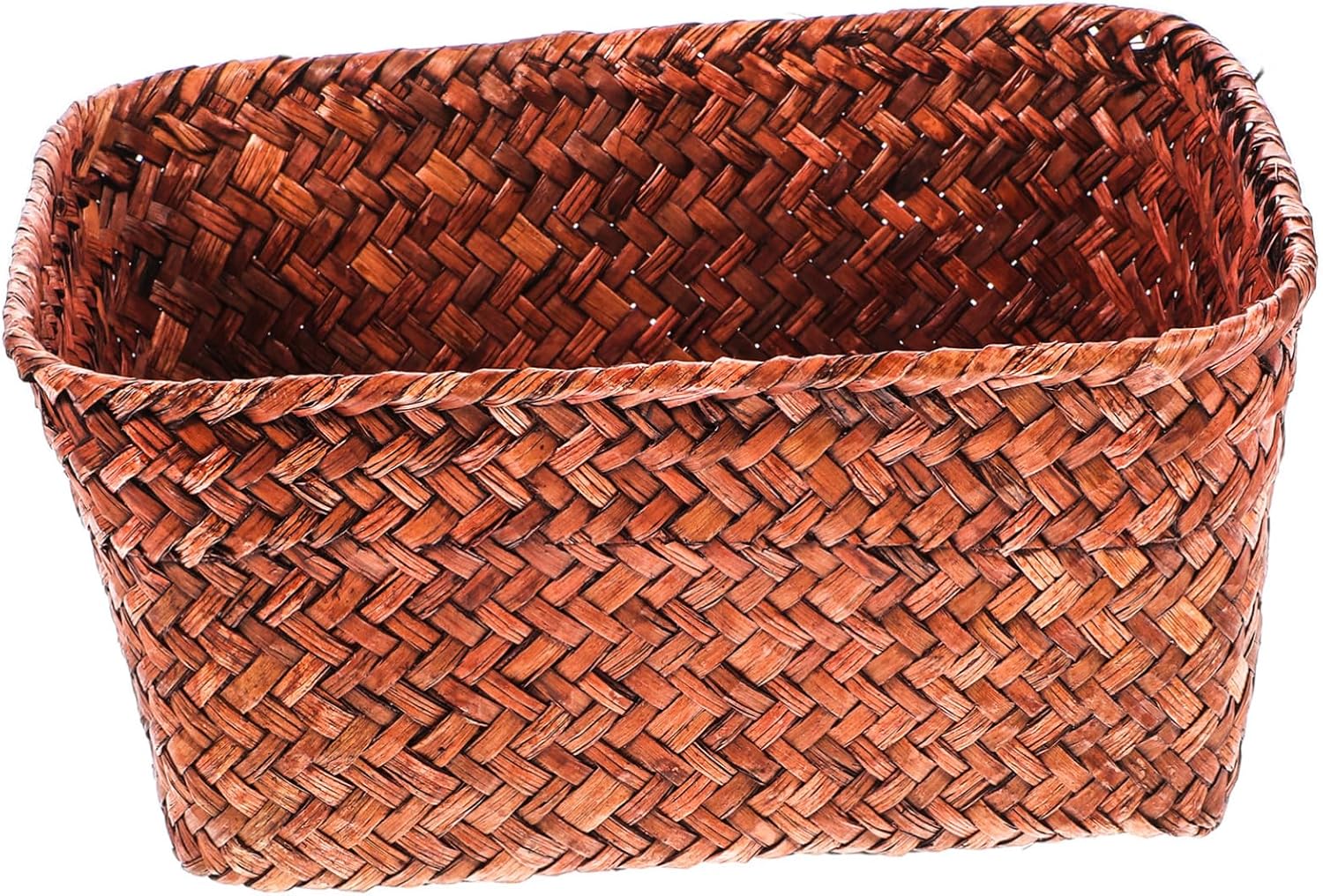 Weave Storage Basket Seaweed Compact Desktop Organizer