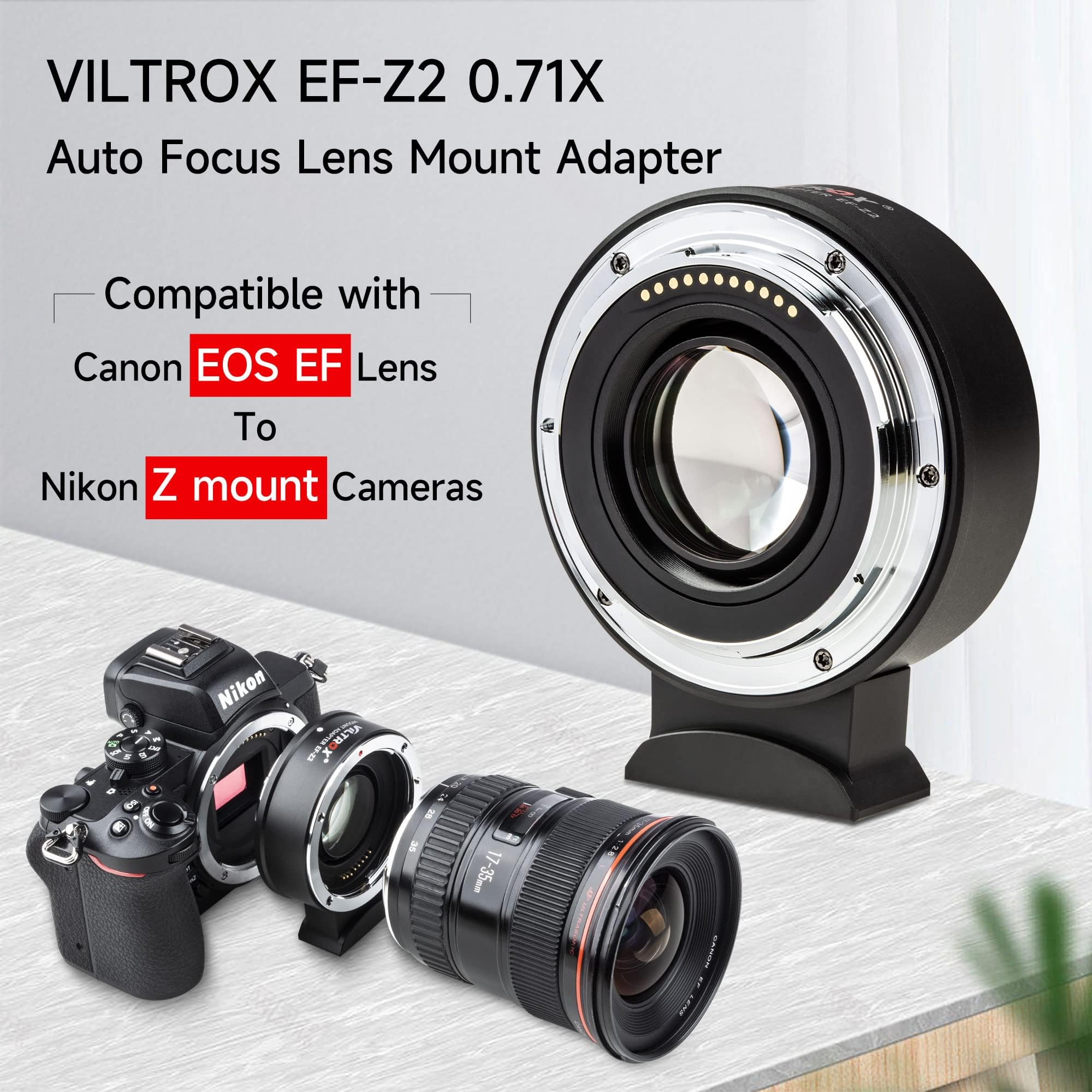 Amazon.com : Viltrox EF-Z2 Autofocus Speed Booster Adapter Camera