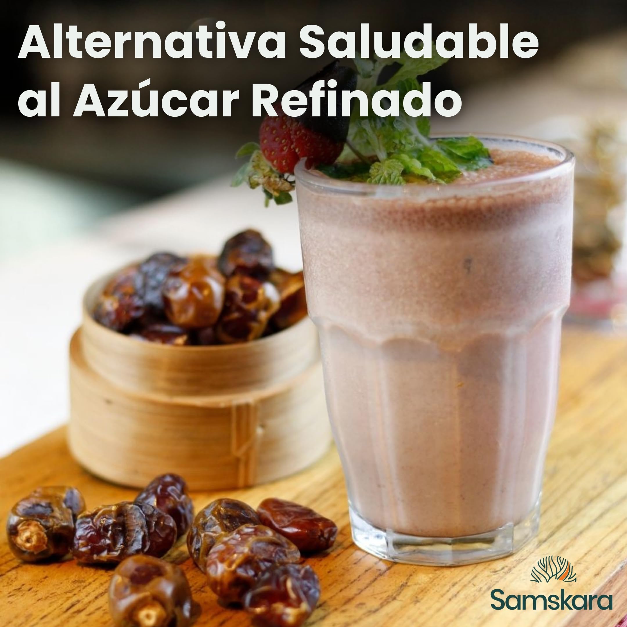 Dátiles Medjoul BIO Premium Jumbo | 2 kg | Naturales y Ecológicos | Organic Medjool Dates | Datiles con semilla | origen EE UU/Israel | Frescura Garantizada - Samskara