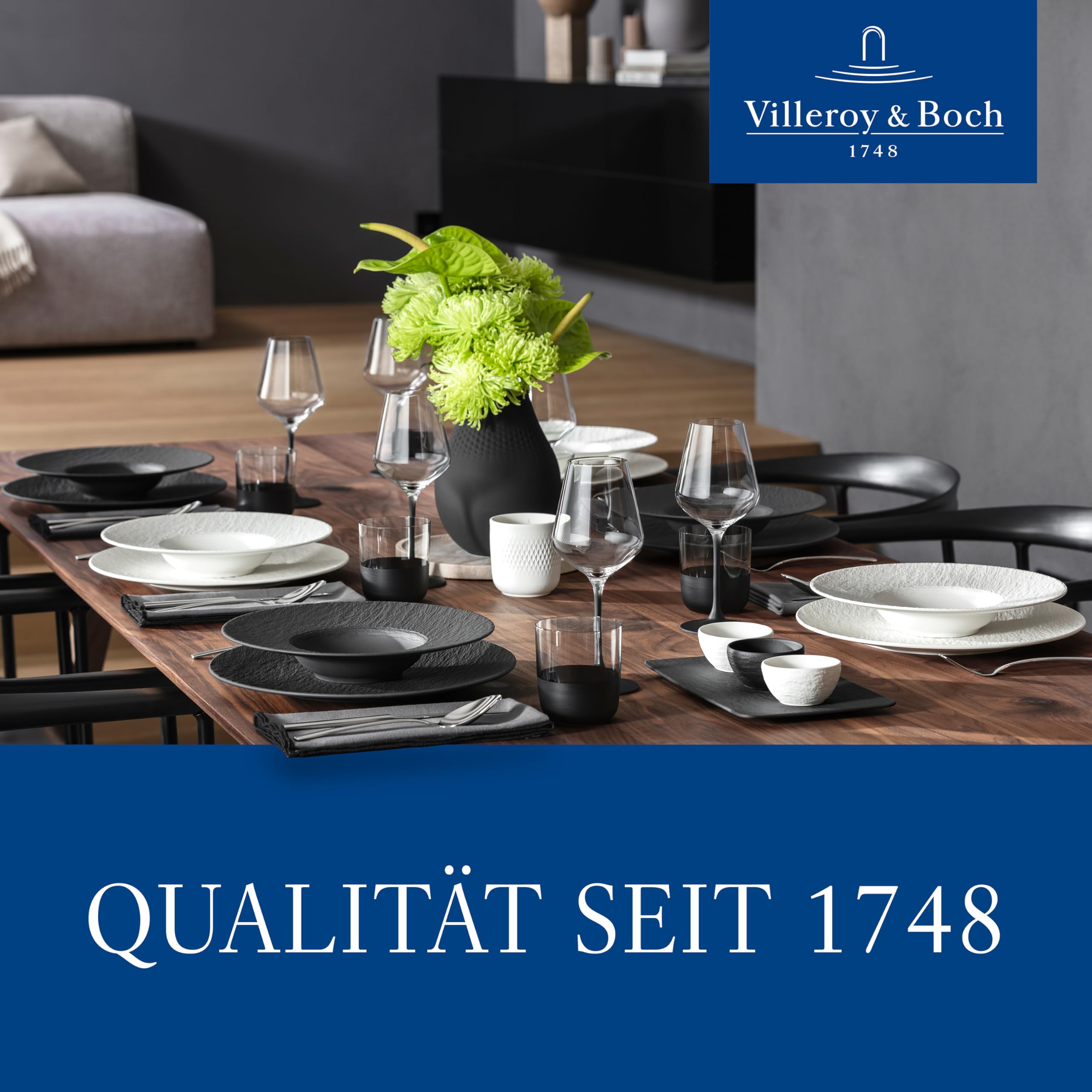 Villeroy & Boch – Manufacture Travertine półmisek do serwowania na nóżce beż, ręcznie wykonany, naturalny kamień w odcieniach piasku, miska, dekoracja stołu kamień, dekoracja, naczynia, trawertyn