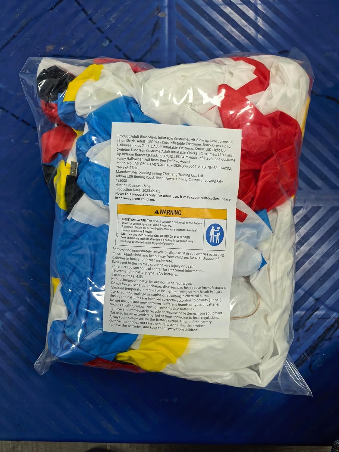 Adult Inflatable Chicken Costumes, LED Light Up Ride-on Rooster, Fancy Dress Funny Jumpsuit Cosplay Halloween Costume for Men Women Birthday Christmas (Chicken, Adult) - Image 9