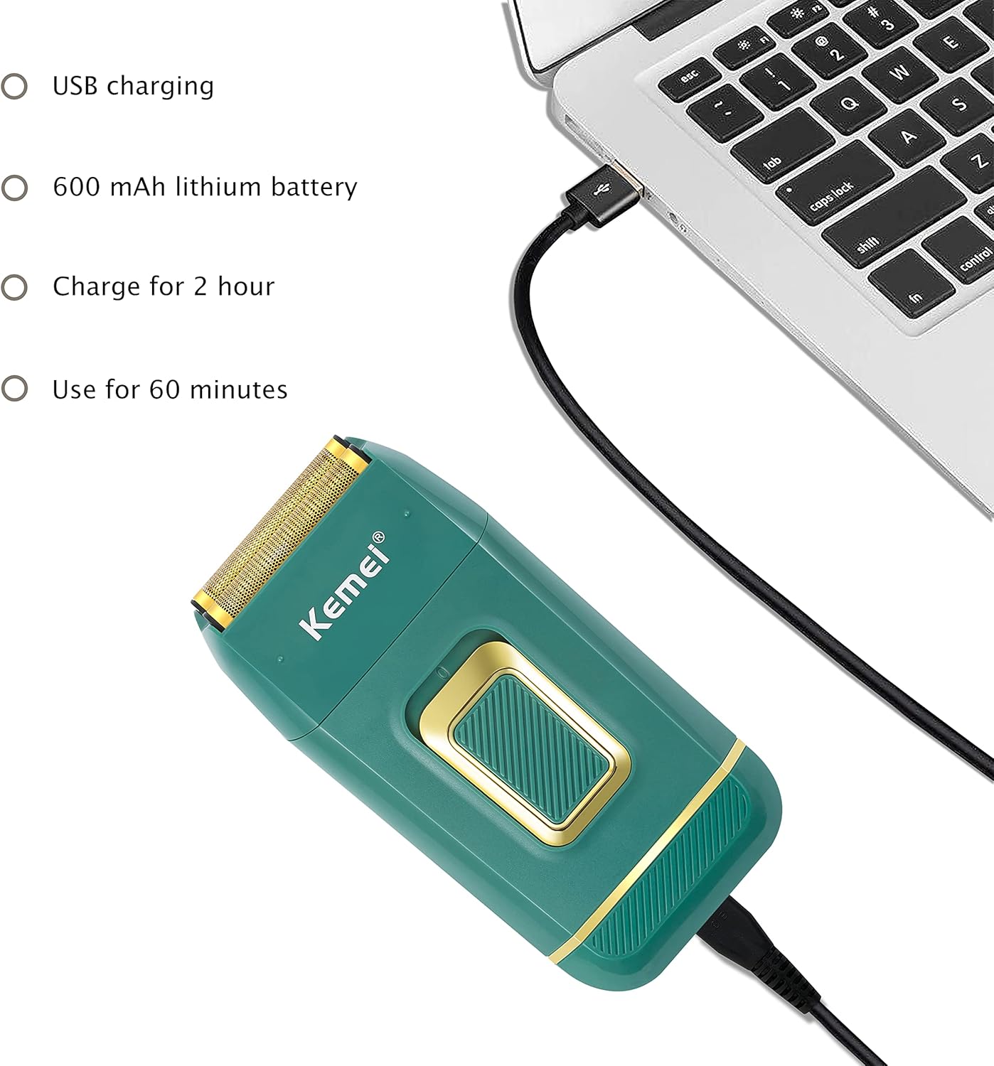 KEMEI KM-2031 USB Charging