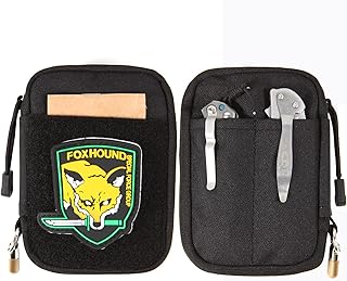 EDC Pocket Pouch Small Multitool Organizer Pouch,Small Pocket Pouch with Velcro Surface for DIY,Multifunctional Small Tool Organizer Pouch,Ultility Nylon Pocket Organizer Pouch