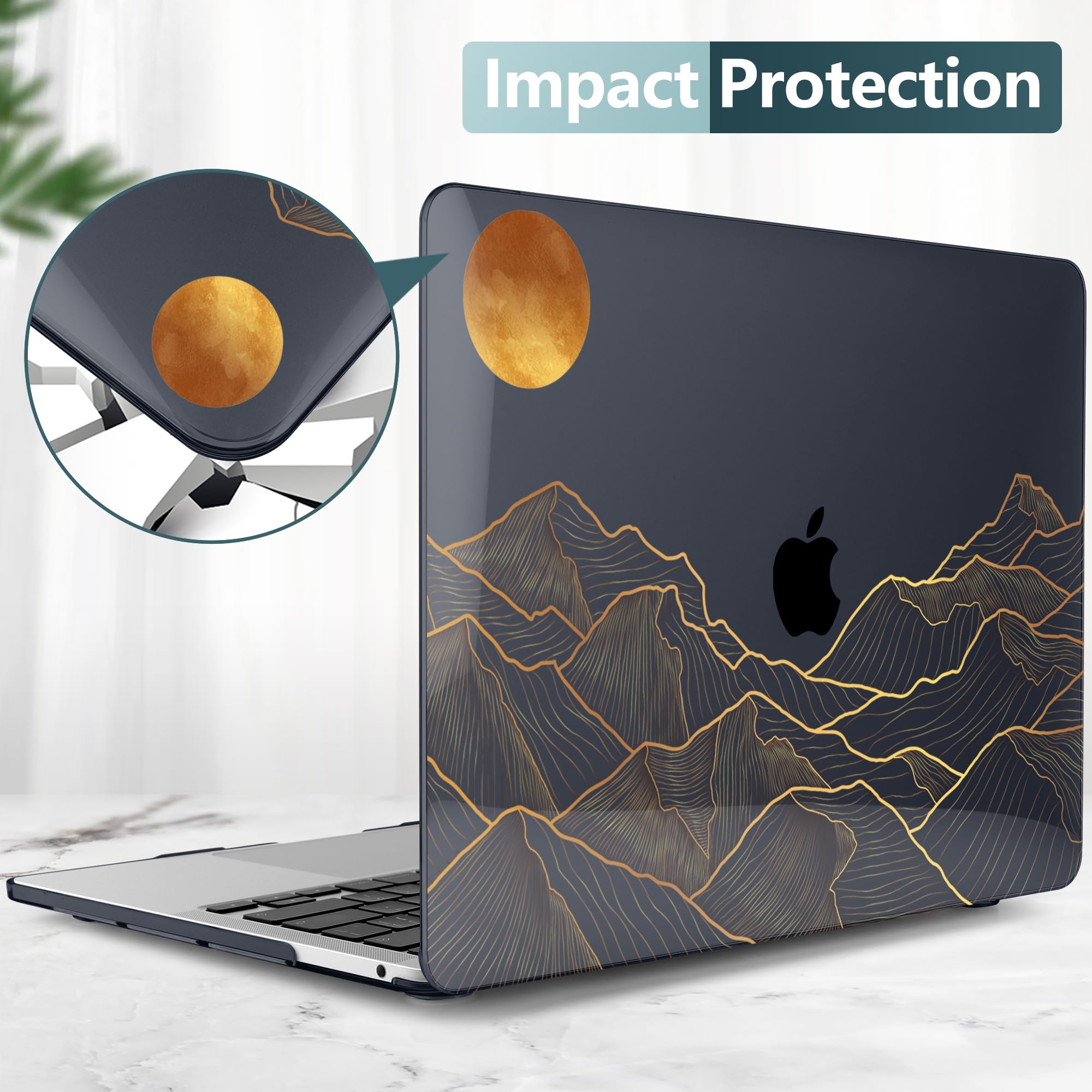 DONGKE Compatible with MacBook Pro 13 inch Case 2024 2023