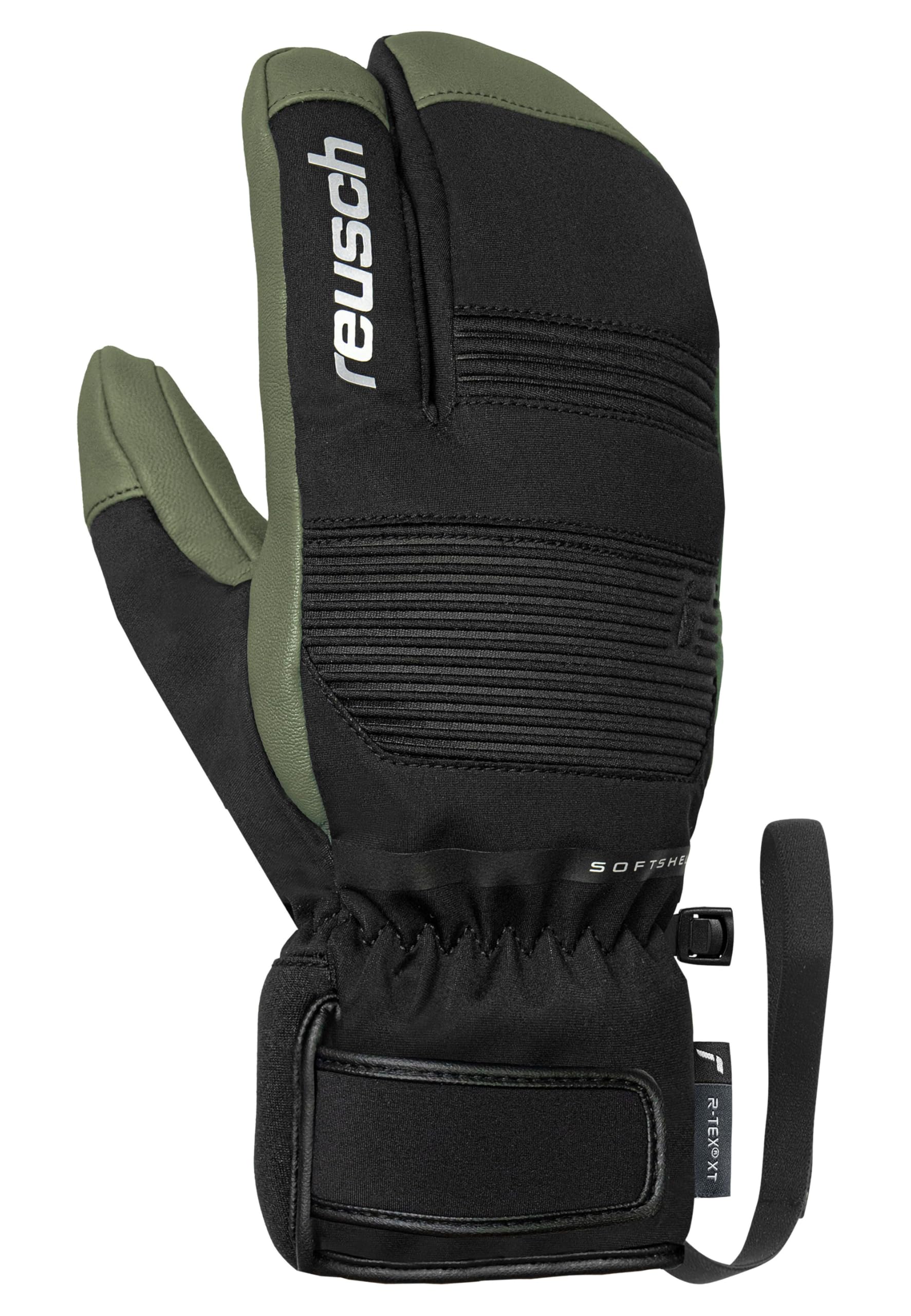Reusch Andy R-Tex XT Lobster - Guantes de esquí Unisex con Aislamiento R-Loft con Palma de Piel de Cabra, Impermeables, Resistentes al Viento, Transpirables, para Hombre y Mujer