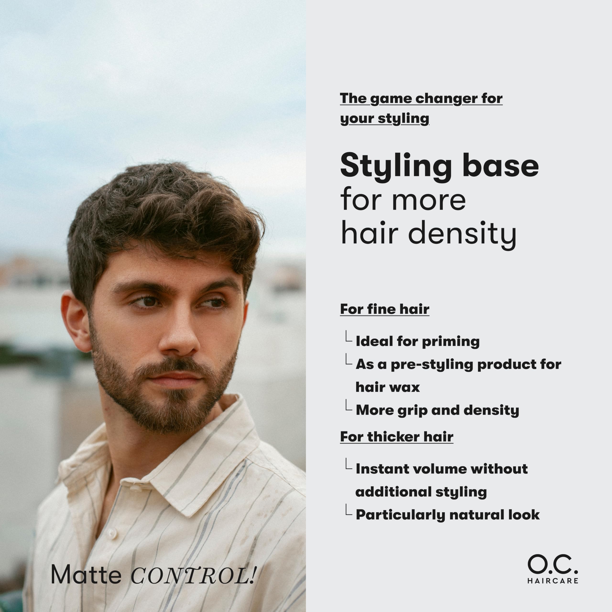 O.C. HAIRCARE styling powder, hair powder for thin & fine hair, with MATT EFFECT, styling powder for maximum stability - Image 3