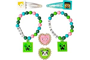 LUV HER Minecraft Girls BFF 6 Piece Toy Jewelry Box Set with...
