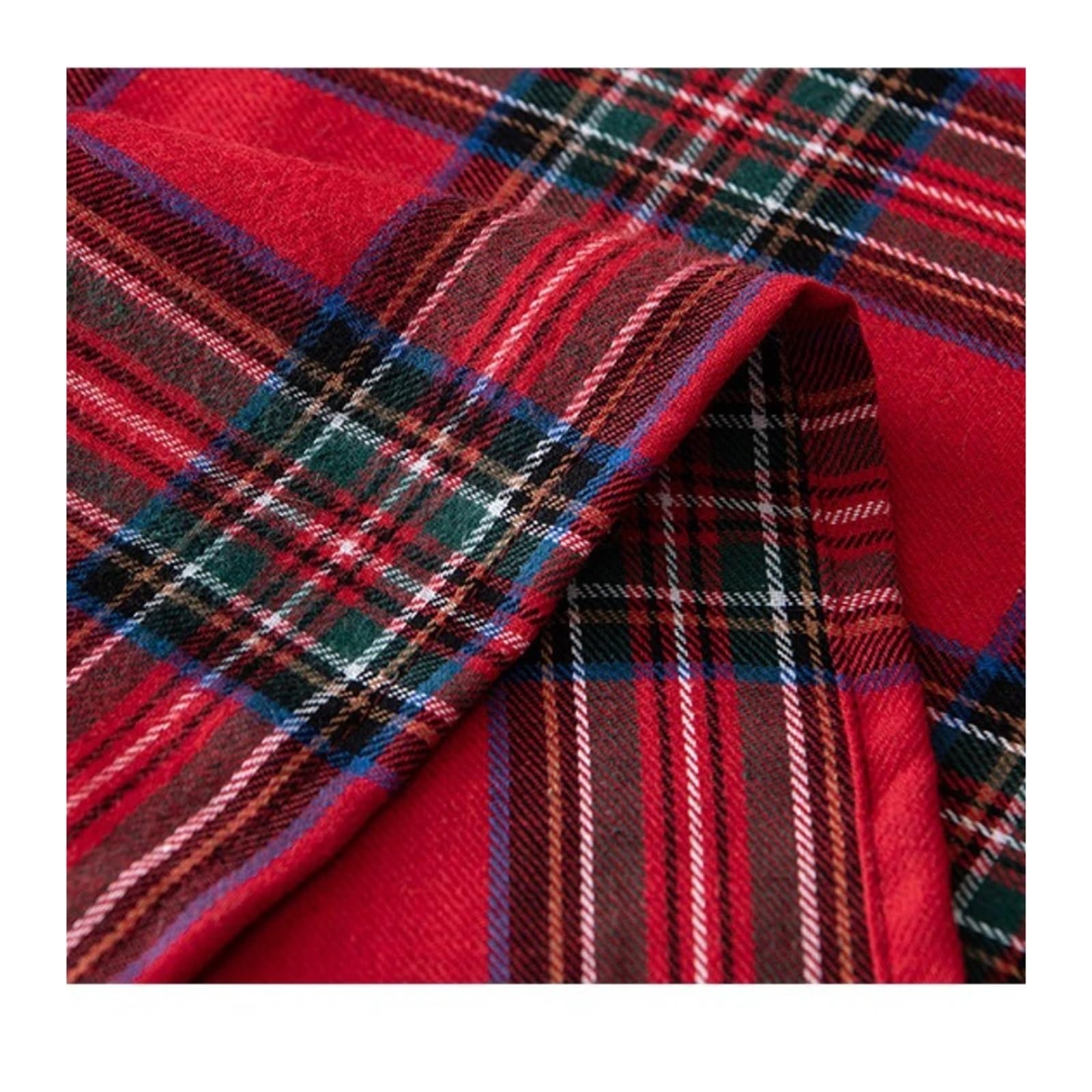 Weihnachtstischdecke Christmas Checkered Tablecloth Rectangle Red Plaid Xmas Table Cloths Winter Farmhouse Decorations for Dining Parties Holiday(1pc Style C,140x100cm)
