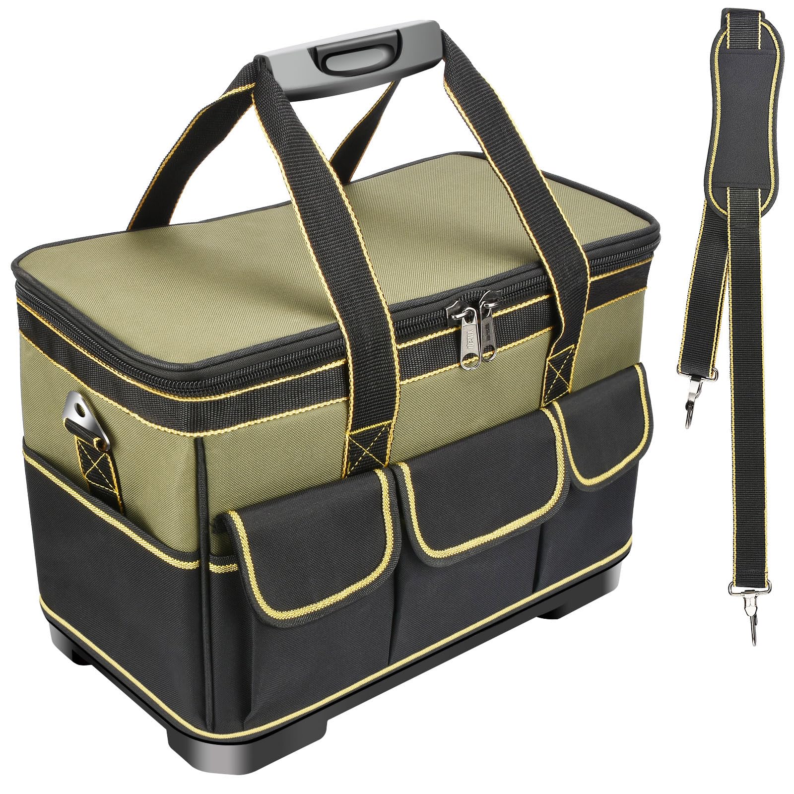 sac à outils étanche et pliable, Trousse de Transport pour Outils avec poche intérieure, Sac Porte-outils y compris bandoulière, 40 x 23 x 28 cm