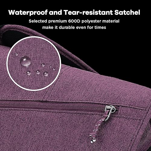 Miniatura 3 de OIWAS Bolsa tipo mensajero para mujer, 17 pulgadas, bolsa cruzada para computadora portátil, bolsa de hombro, bolsa de hombro para universidad,