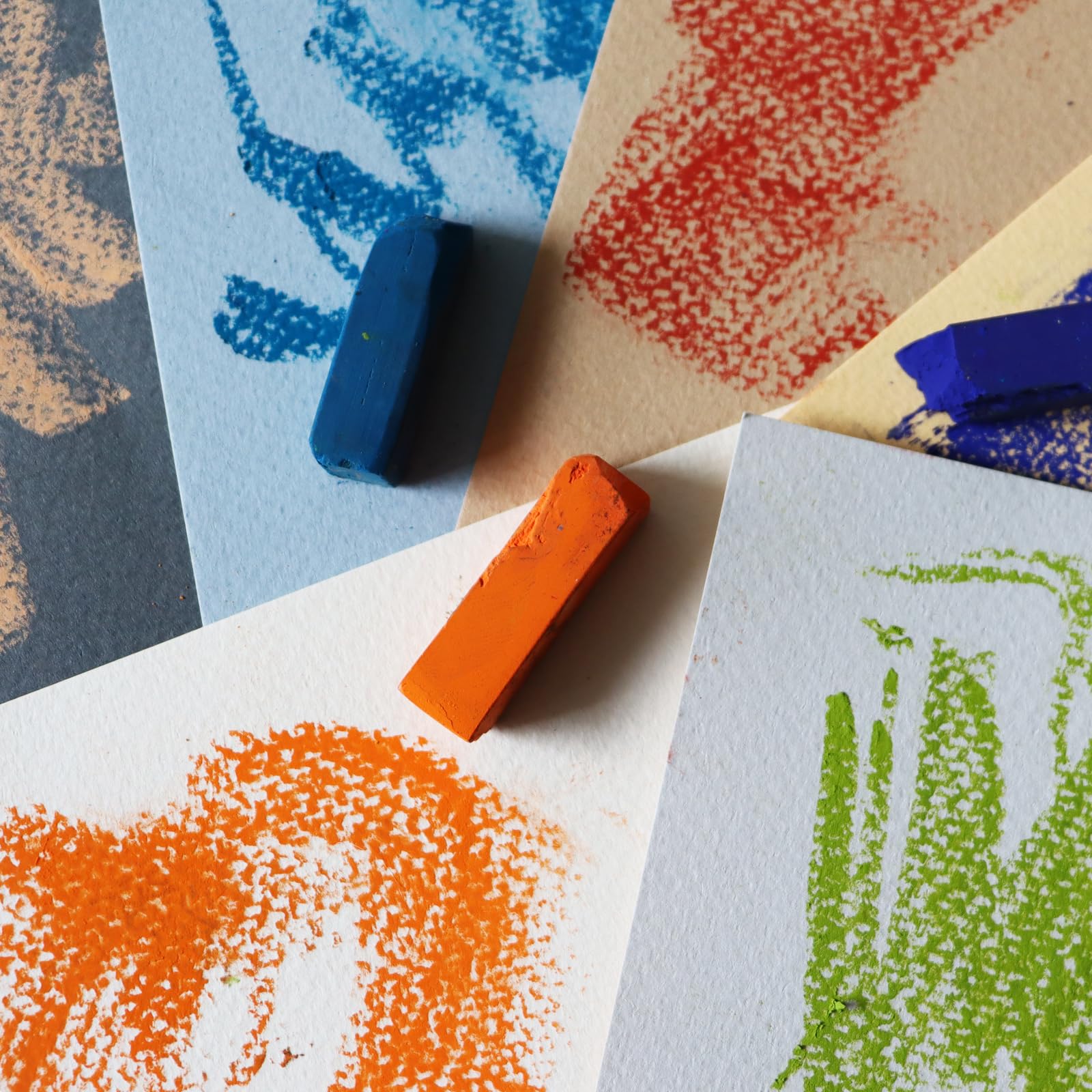 Artway — Blok Pastelowy A4 — Idealny do Pasteli, Węgla i Grafitu — 24 Kartki (48 Stron) 160gsm — 6 Kolorów Mieszanych