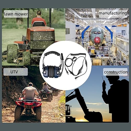 Miniatura 8 de Retevis Auriculares Walkie Talkie con reducción de ruido, volumen ajustable, manos libres, para RT22 RT21 RT68 C2, compatible con radios Baofeng