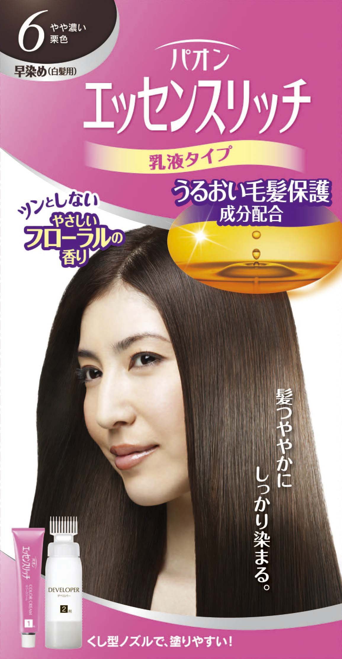 パオン エッセンスリッチ 乳液タイプ 6 やや濃い栗色 50g+50mL