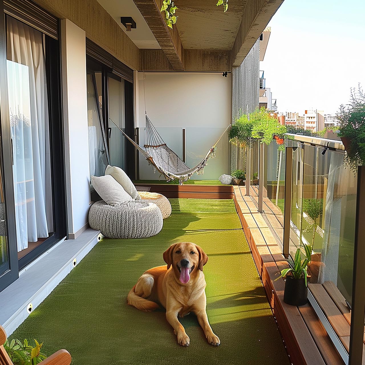 LUCATEX - Cesped artificial 2x10 metros 20mm GUIMARAS - calidad profesional - cesped artificial piscinas piscinas desmontables, cesped artificial terraza- fácil instalación - alta densidad