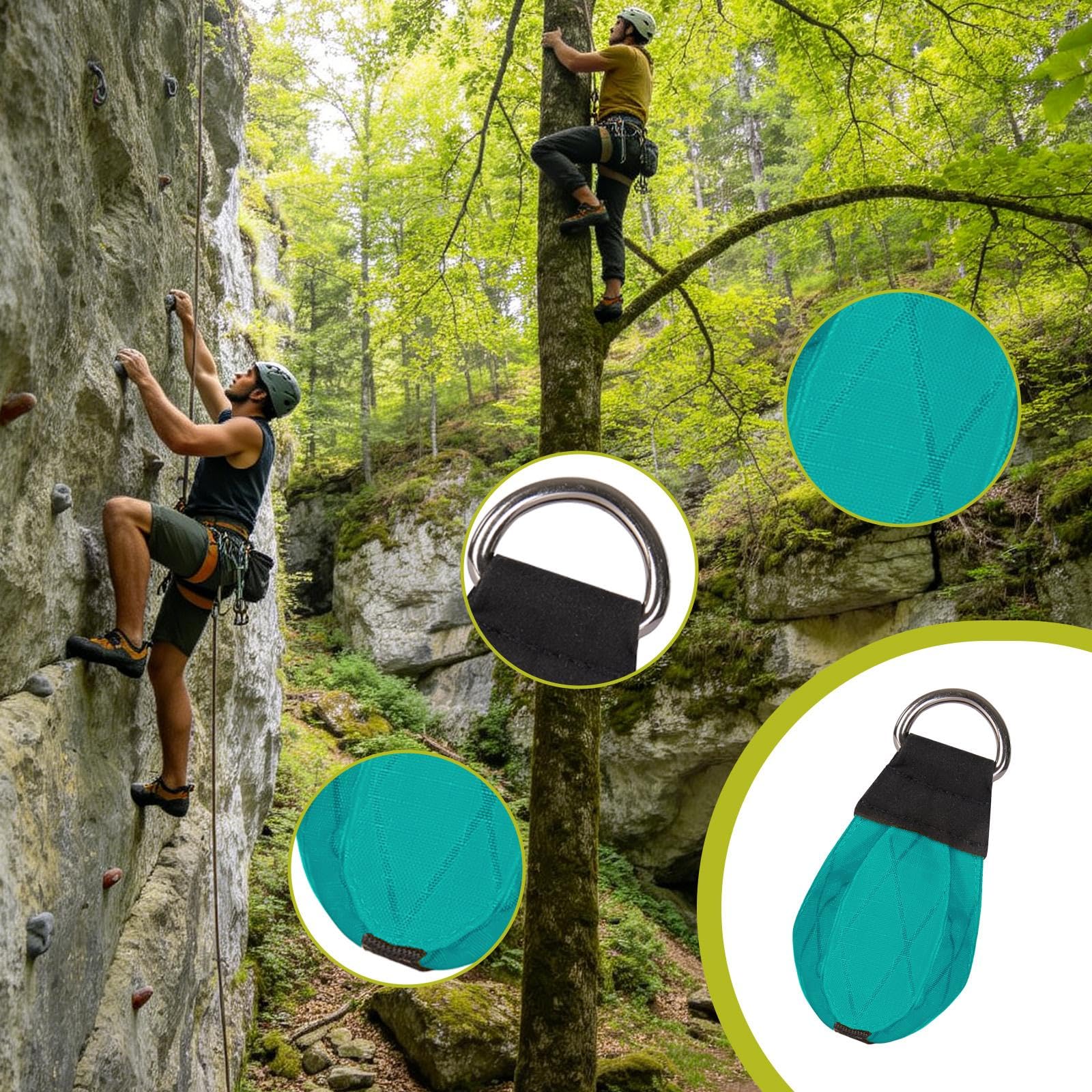Wurfgewicht Arborist Kletterausrüstung Wurfbeutel Seilbeutel Aus Äußerst Strapazierfähigem Material mit Starker Ringhalterung für Kletterfa