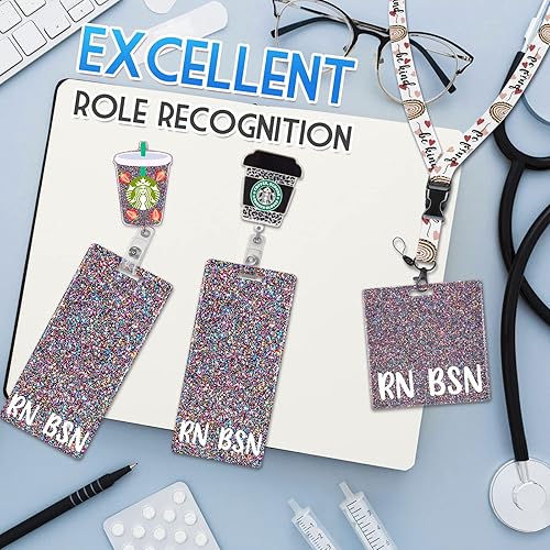 Miniatura 4 de Plifal RN Badge Buddy - Tarjetero para enfermera, accesorios de enfermería, vertical, registrados, colores de enfermera, identificación de nombre,