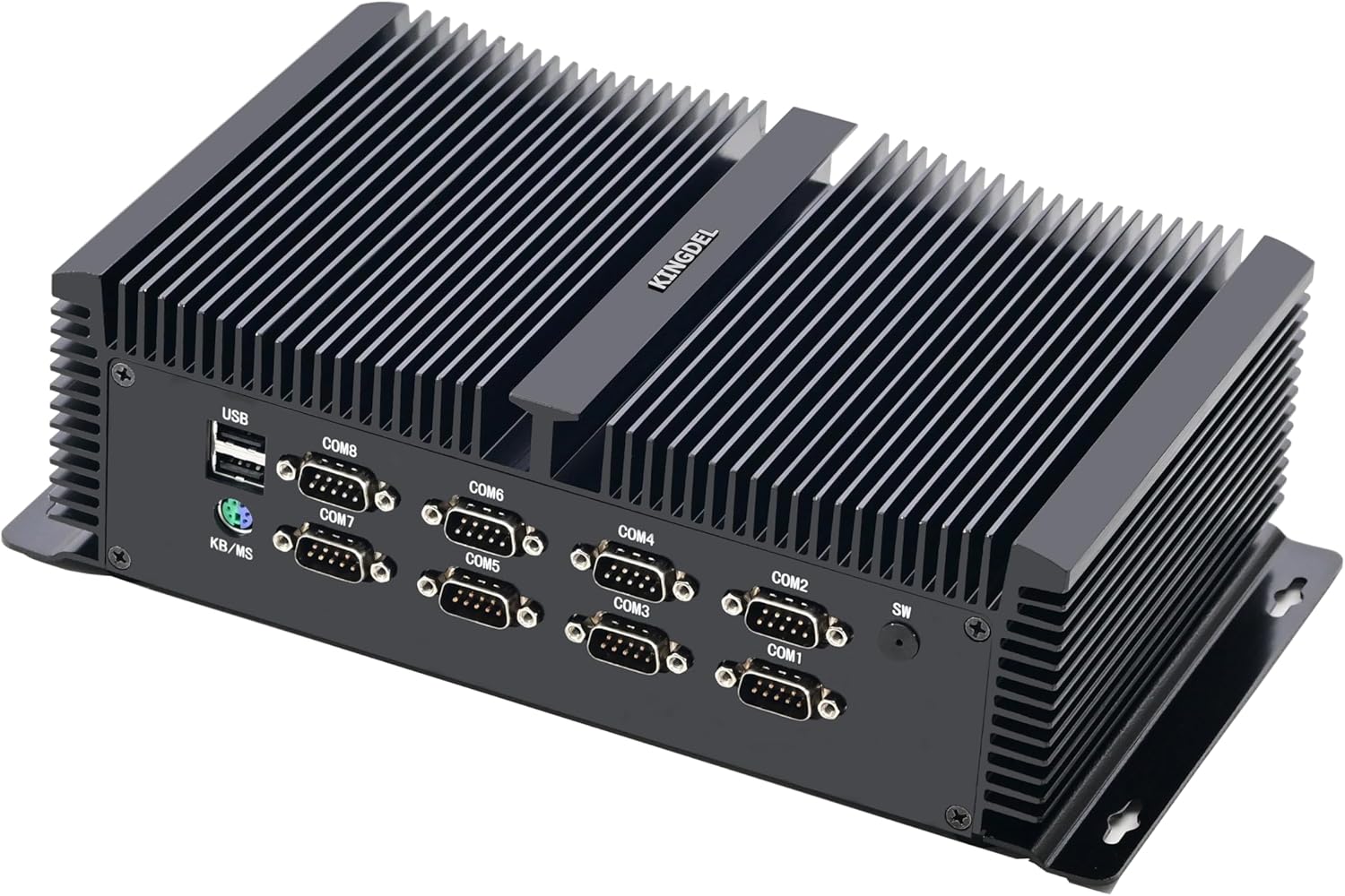 KINGDEL Industrial Mini PC Core i7-1255U 12MB Cache, 64GB DDR5 RAM 2TB NVMe SSD, 3xi226 LAN 8xUSB 8xCOM Mini Desktop Computer HD/DP Support 8K Triple Display