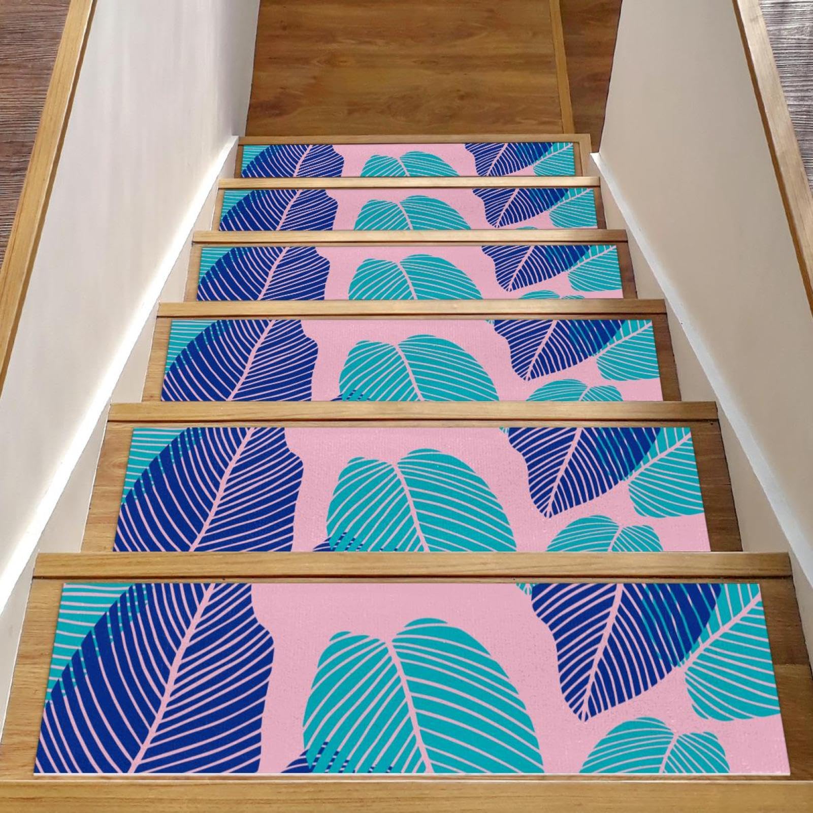 Peldaños de escalera antideslizantes de 8x30 para escalones de madera en el hogar