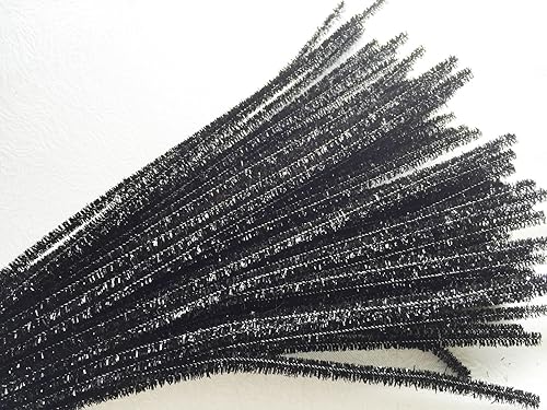 Miniatura 7 de Carykon 100 limpiadores de tuberías iridiscentes brillantes de oropel de 12 pulgadas (blanco)