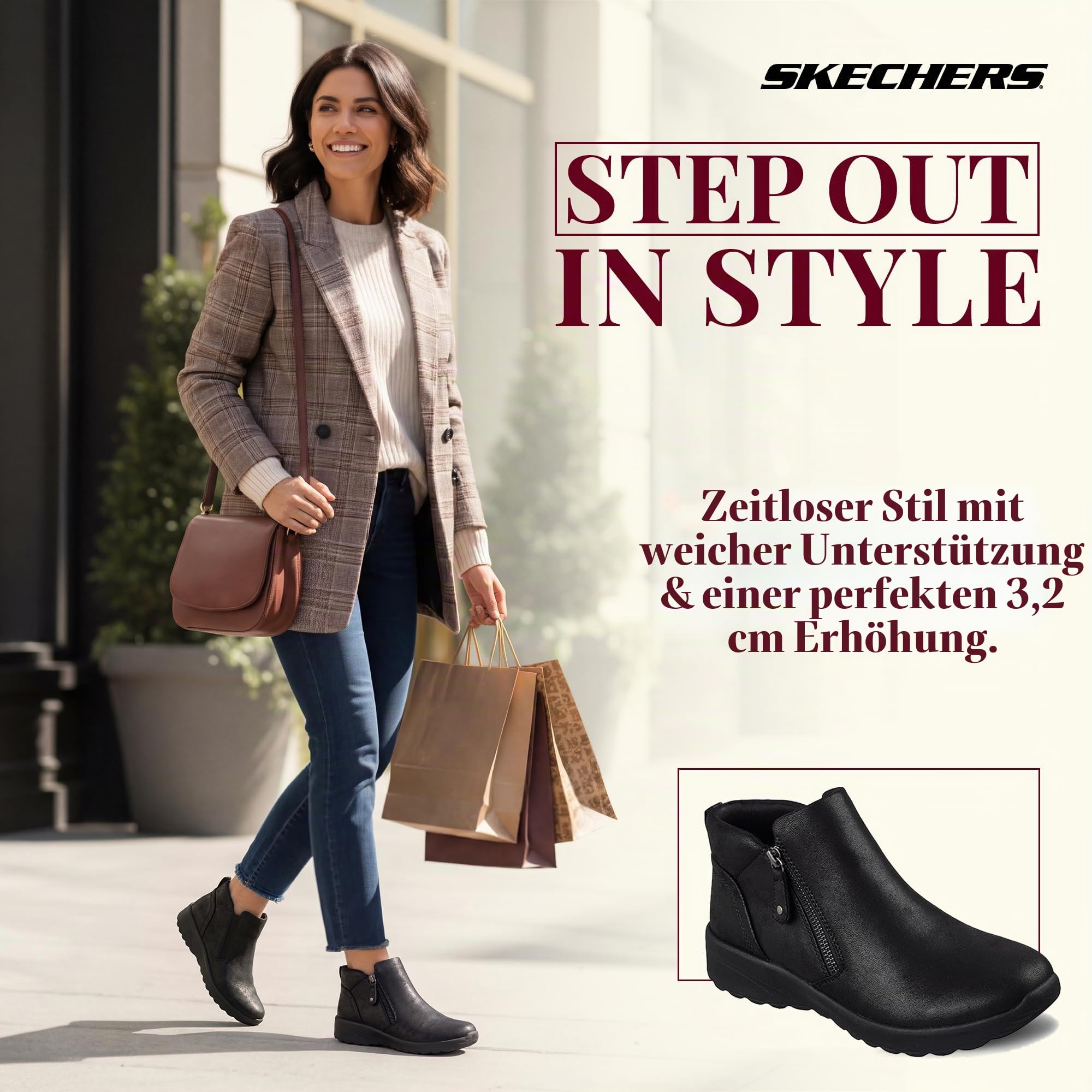Skechers Damen Lovely Vibe Fall in BloomStiefelette