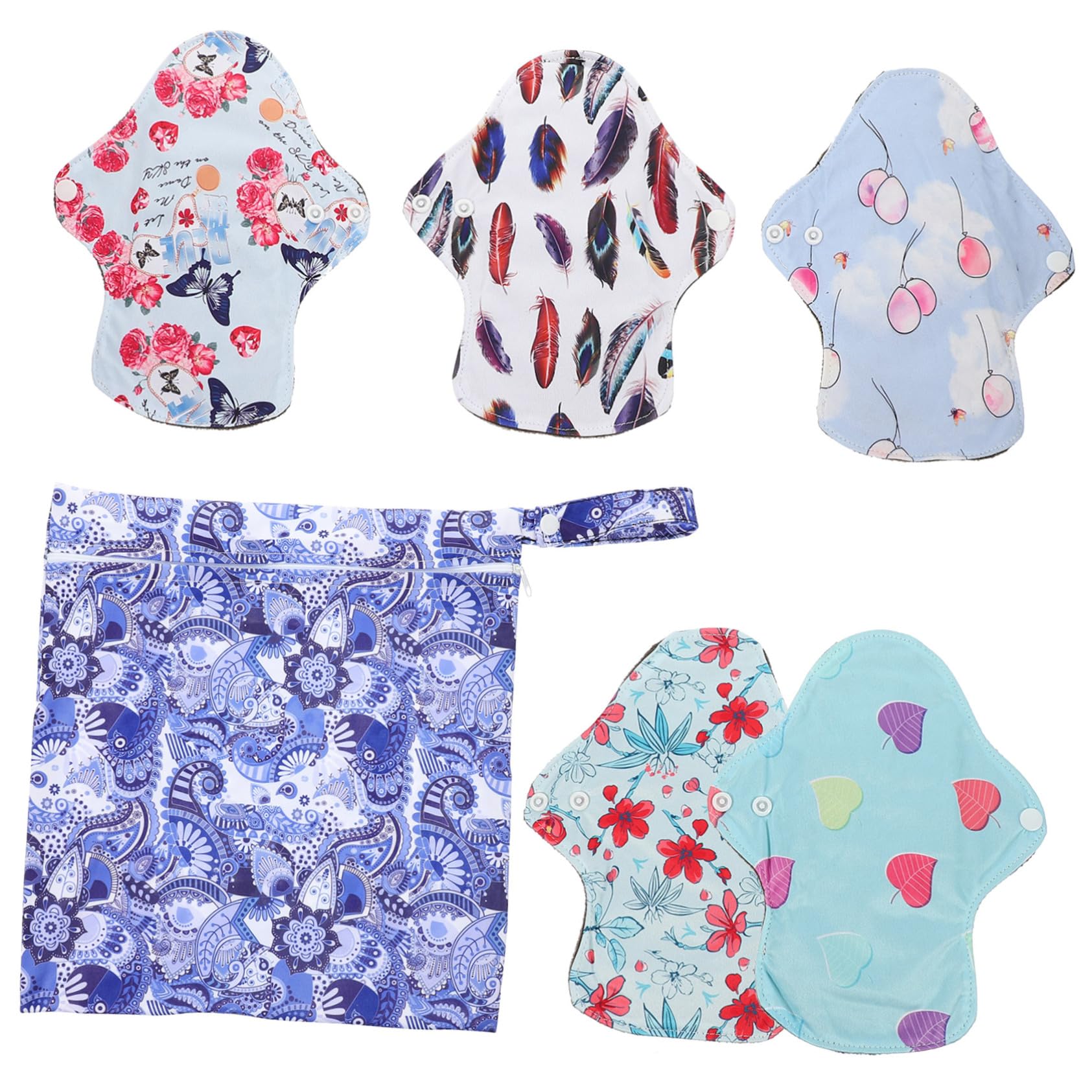 FRCOLOR 2 Sätze Waschbare Tante-Handtuchauflage Stillen Menstruationsbinden für den Haushalt menstruations pad menstruationspad bequeme Periodeneinlagen wiederverwendbare Slipeinlagen