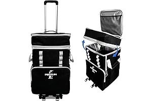 Penguin Cooler with Separate Compartments for Easy Organization and Optimal Cooling