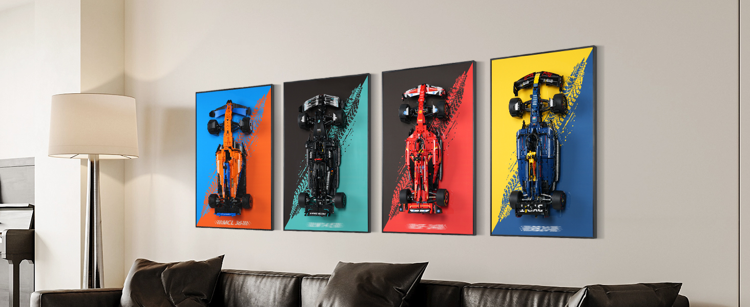 レッドブル、壁掛け！！ Amazon.com: NAOCARD Display Wallboard for Lego Technic Oracle Red