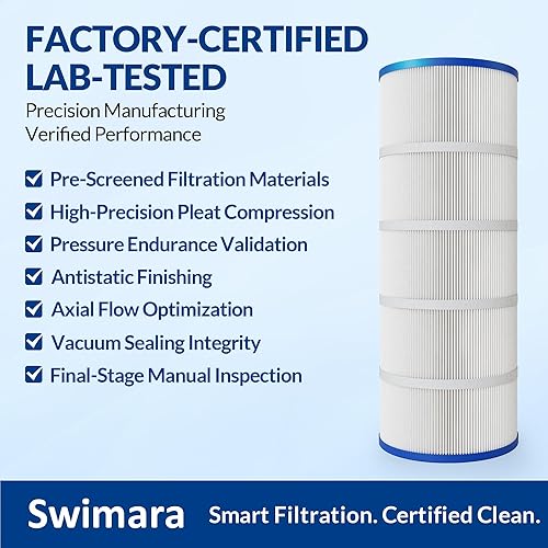 Miniatura 8 de Cartuchos de filtro de piscina CS150 mejorados, compatibles con Jandy CS150, CCX1500RE, tela resistente de 5 onzas para una filtración y durabilidad