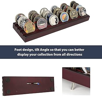 Amazon.co.jp: DecoWoodo チャレンジコインディスプレイスタンド