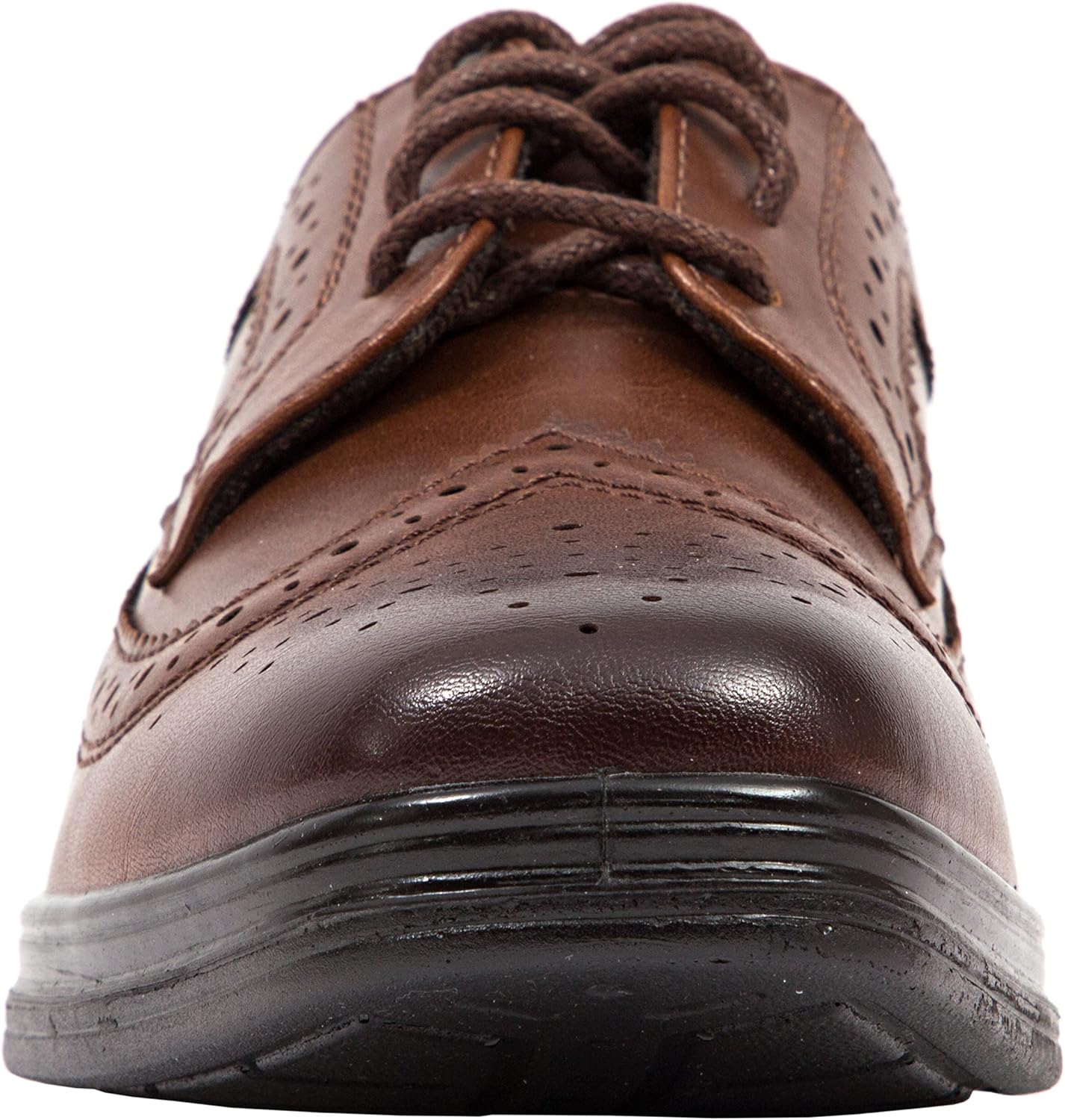 Deer Stags Boys' Ace Formal Dress Shoes Wingtip Brogue Oxford for Church, School Uniform, Graduation/Luggage - Image 2