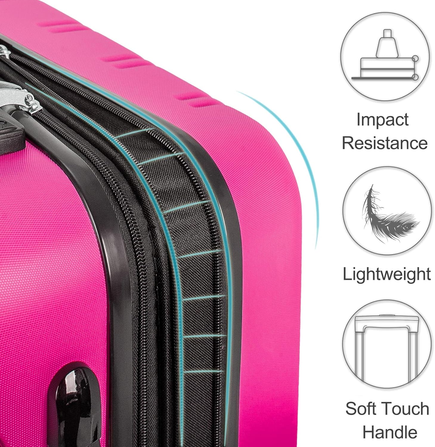 Review Merax Hardside Luggage Set with TSA Lock and Double Spinner