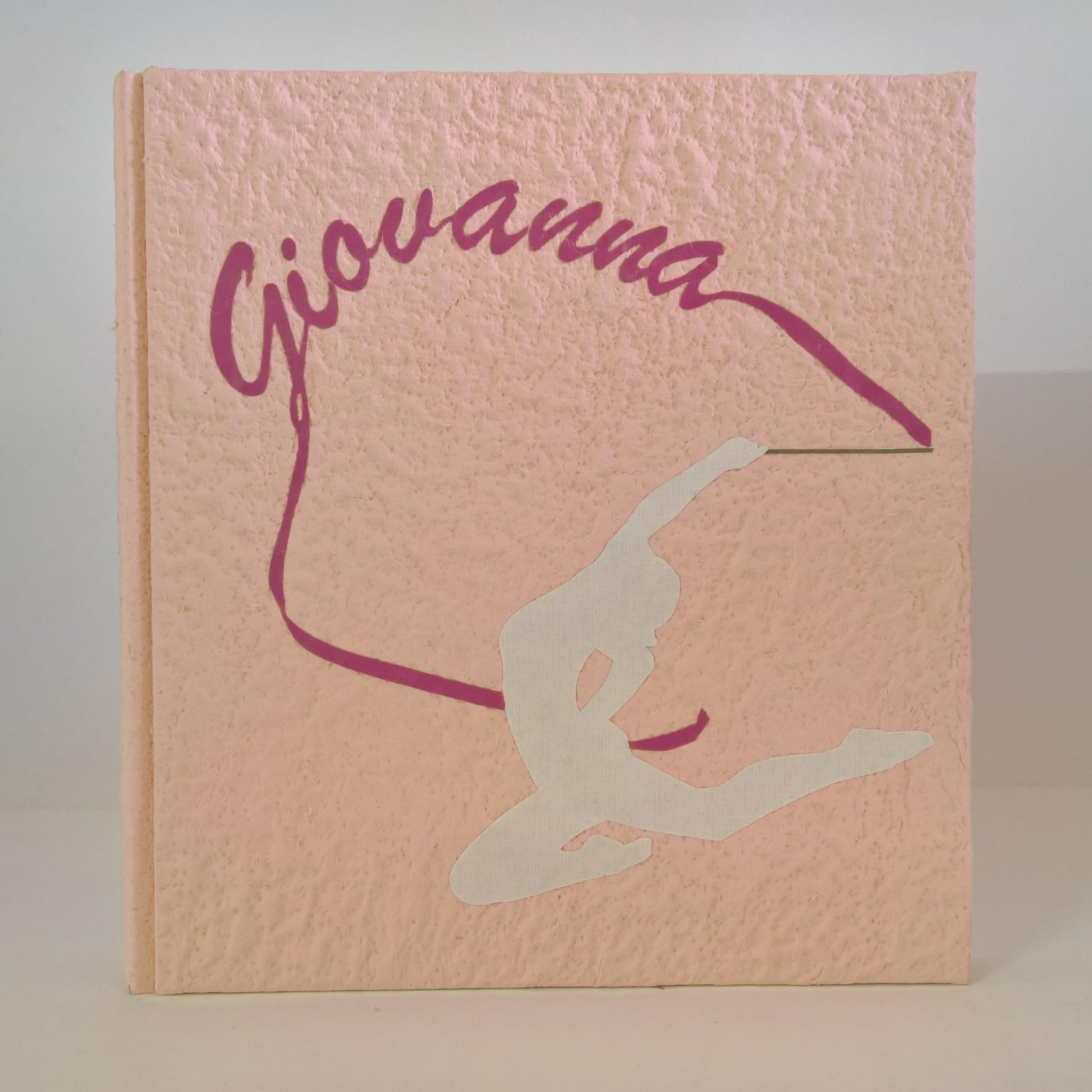 Album foto fotografico artigianale BALLERINA in carta naturale con nome intagliato personalizzabile regalo compleanno, saggio, danza, comunione, ginnastica ritmica artistica 2025 2026 legnoegrafite