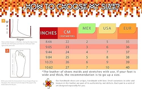 Miniatura 6 de COLORES DE MEXICO MX - Mexican Geniune Leather Sandals with Ankle Strap for Women - Model 1031 (9)