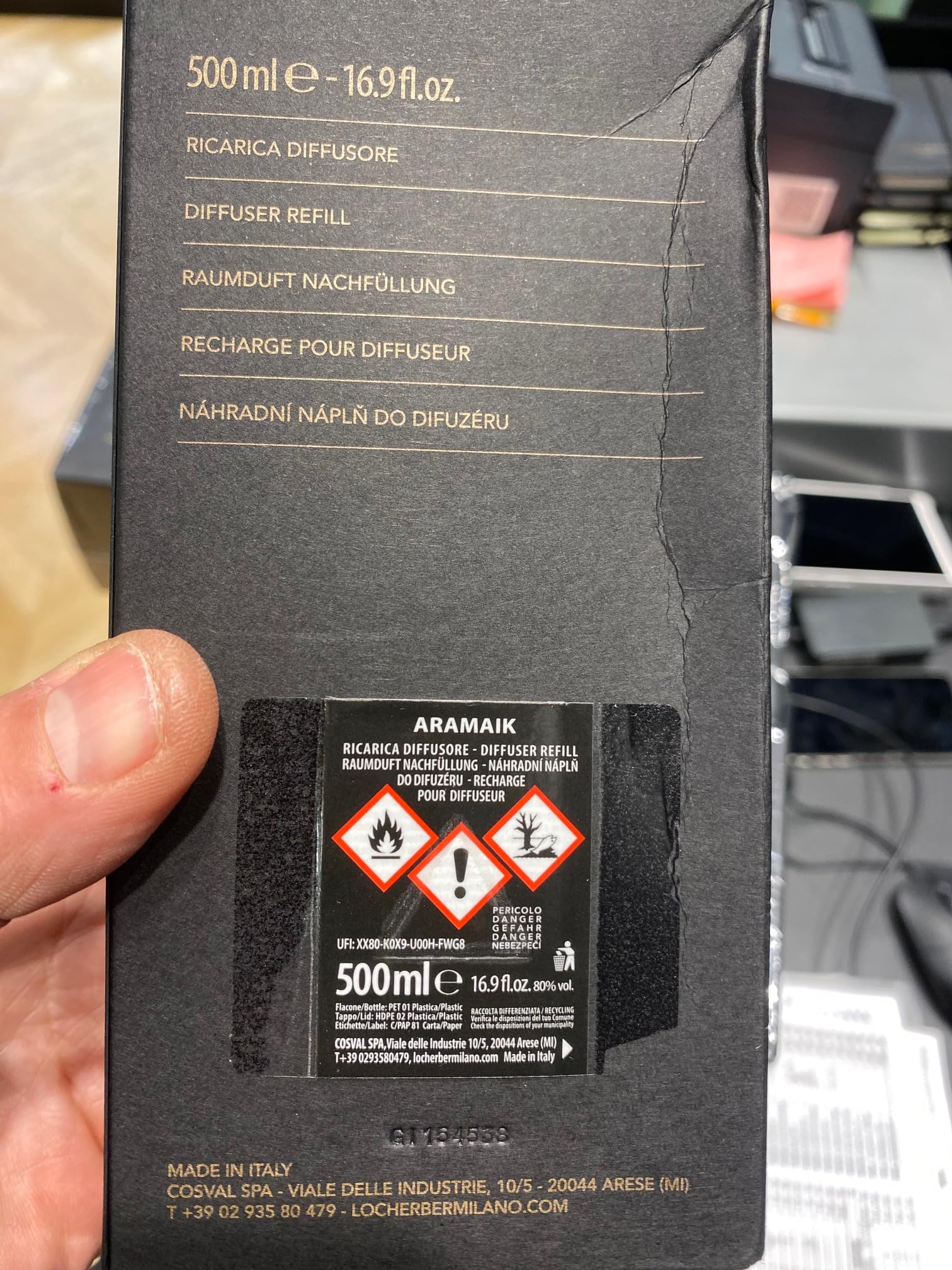 Locherber Milano Recharge diffuseur 500 ml parfum Aramaik