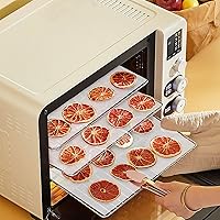 Vista 6 de 5 Pcs Silicone Dehydrator Sheets, Reusable Food Dehydrator Set, 14 * 14 in Square Freeze Dryer