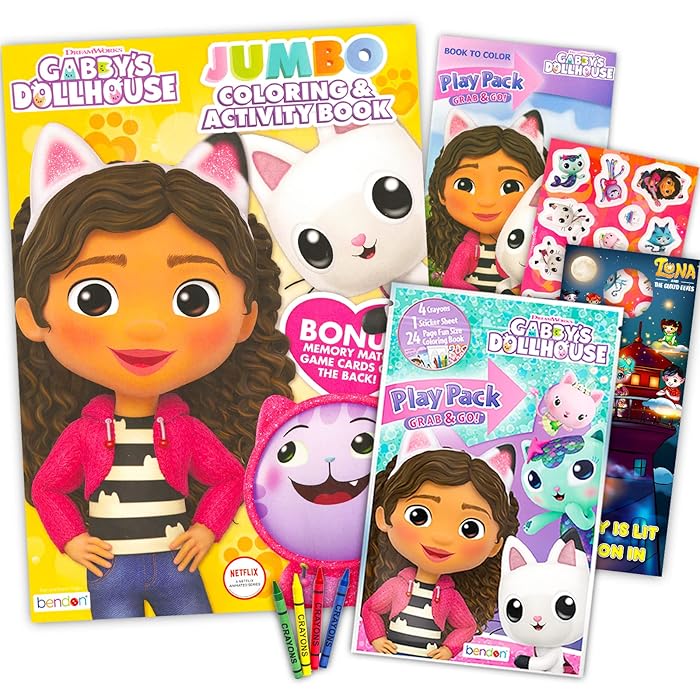 Buy DreamWorks Gabby's Dollhouse Coloring Set Bundle with Gabby's