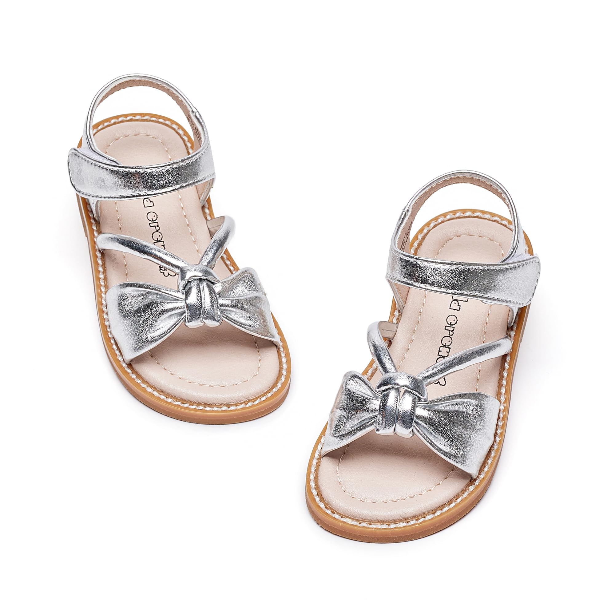 Kiderence Toddler Flower Girl Sandals Open Toe Dress Shoes Wedding Party